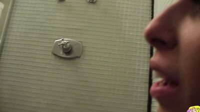 Two busty girls like to try out a new vibrator in the bathroom