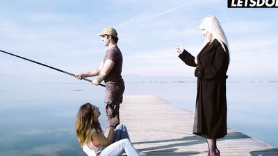 Blonde MILF Georgie Lyall Banged Deep By The Sea By Big Dick Fisherman - LATINA MILF