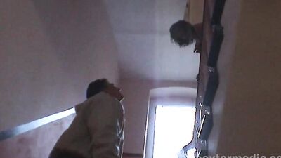 Mature fuck slut in black stockings
