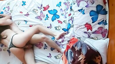 Amateur homemade sex - top view