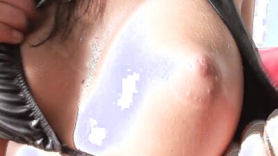 Tremendous black-haired hottie fucked in ass and pussy. It couldn't be shown closer