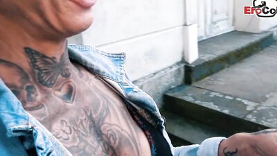 Skinny German blonde gets hooked up on a blind date
