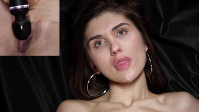 Tight pussy gets lots of orgasms playing 1 on 1 with the camera