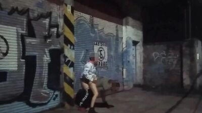 sex in public naked girl in the city likes voyeurs to watch her fuck