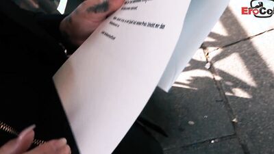 German big tits tattoo woman experiences real blind date