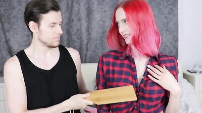 Perfect Redheaded Amateur Collared Gagged And Spanked - Lustery