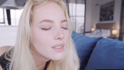 Stunning blonde fucks herself to an orgasm with her vibrator