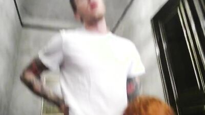 Redhead Babe with Perfect Ass Fucks Her Friends Husband for Homemade Amateur Webcam Show