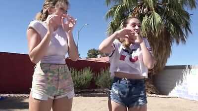 Cool pool sex with two gorgreous hotties who played strip volleyball