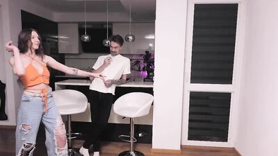Strip darts as never been so hot with him getting a wet blowjob