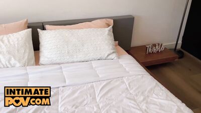 POV - Surprise trio with petite GF Vanna Bardot and super fan Kay Lovely