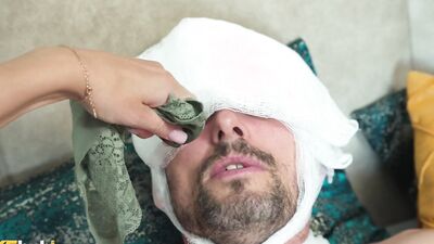 FAKEhub - Hot redhead nurse with perfect delicious little tight pink shaved pussy has to collect a sperm sample