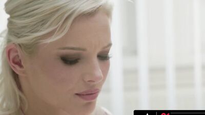 21 SEXTURY - Naughty Blonde Zazie Skymm Fucks With Her Coworker After Peeing On Herself