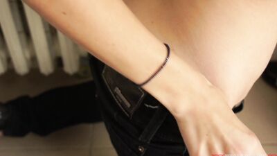 Sinful Angel Piaff loving to have sex in gas station toilet with stranger
