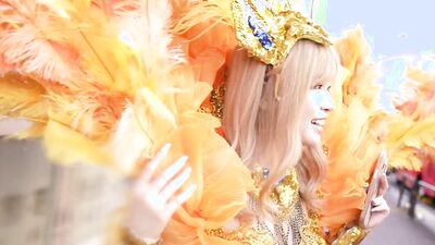 Part 1. Picking up a gal who is too erotic in samba! Their eyes are glued to the asses spilling out of the netting!