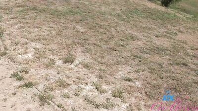 Hanging out with amateur babe Riley Rose on the beach and getting head on the road POV