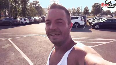 Big tit tourist picked up for sex at the airport in Germany
