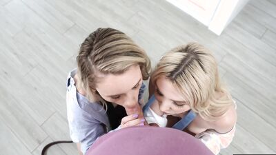 Britt Blair & Khloe Kingsley Know Tit wrapped Neck Ties & Panties are the Best Step-Daddy Gifts