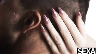 Watch cute girl's eager blowjob and intense creampie orgasm