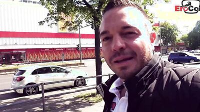 German milf makes real sex meeting on the street and gets sex immediately