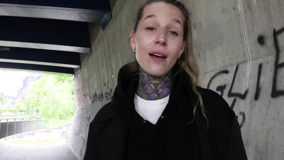 GERMAN SCOUT - Crazy German Tattoo Model Lisa Rocketcock Pickup for Casting Fuck