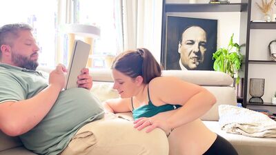 young hot wife Lexi sucks daddys cock to get his credit card for shopping