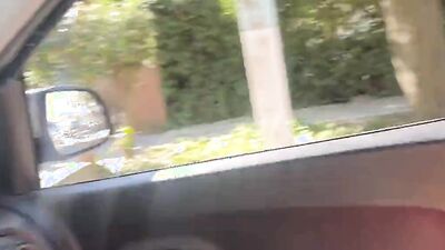picked up a hottie and fucked her in the car in the driveway