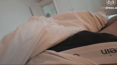 MILF helps to cum Neighbour in share bed with hand job and tight pussy, but can't...
