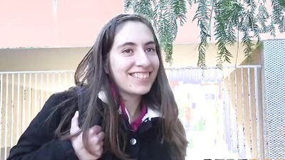 Carolina Lorca is starting to get a hold of it: A stud for our dirty almost-virgin babe!