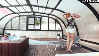 Horny Lesbians Susy Gala, Canela Skin and Kessy Shy Steamy Sex By The Pool - A GIRL KNOWS