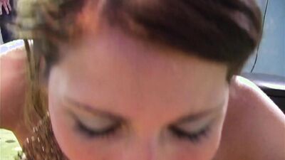 POV blow job by Jenni Lee is this the biggest facial she ever got?