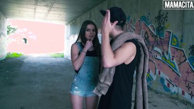Wild Outdoor Sex with Russian Teen Evelina Darling and Her Boyfriend - MAMACITAZ