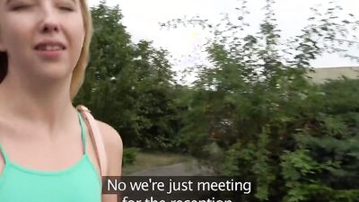 Public Agent - Lost American girl in Europe gets directions to locals big cock and has sex outside!