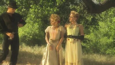Another Two Blonde Lesbian Friends Are Getting Busy Eating Each Other Outdoors in Retro Fashion