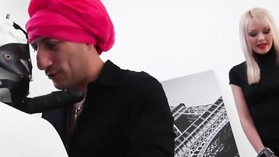 Blonde slut ass fucked by Omar Galanti's cock