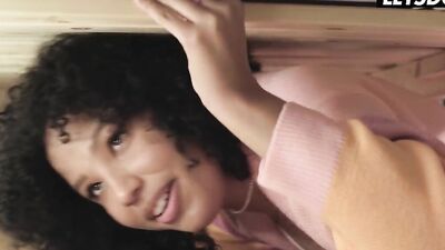 Sexy Ebony Babe Romy Indy Interracial Anal Fuck with BWC - HORNY HOSTEL