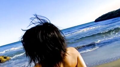 Her high heel boots are a must for this brunette whenever she fucks on vacation