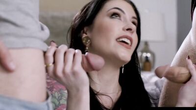 ADULT TIME - Take Some Stress Off! Anna de Ville Fills Her Ass With Two Cocks! DOUBLE ANAL POUNDING