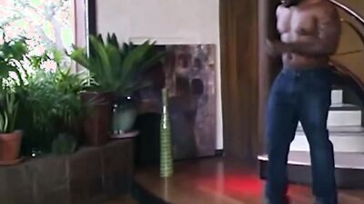 Great Interracial Anal Sex with a Skinny Blonde Asian Girl in the Living Room