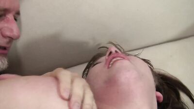 Smoking Hot Dark Haired Babe Masturbates in a Stall and Indulges in a Glory Hole