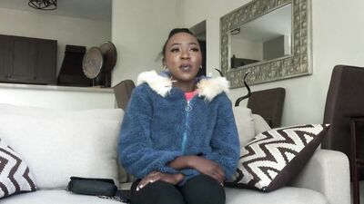 Petite African model taken advantage by white hung producer at casting