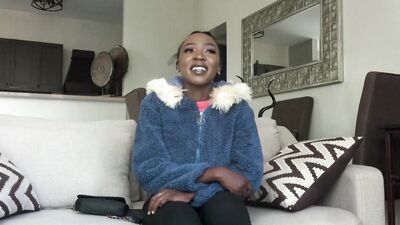 Petite African model taken advantage by white hung producer at casting
