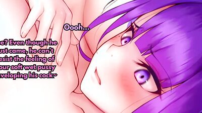 Try Not to Cum Challenge: Yae and Ei Edition [FFM Threesome, Edging Countdowns, Light Breathplay]