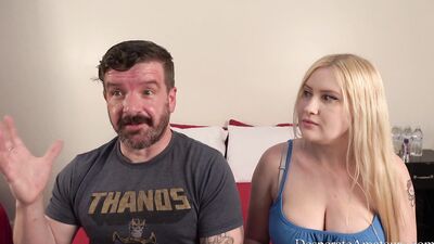 Casting Desperate Amateurs Iona Emma Heather get their pussies stretched out