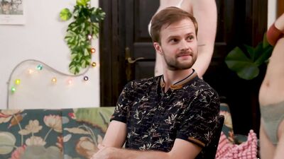 Ersties Ep 1 of 4 - Cuckold’s Pussy Paradise: Feya and Leia Tease and Please Maxime, Their Submissiv
