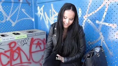 Public Agent - hot 18 year old brunette with big ass has public sex for first time