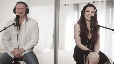 Sexy Redhead Jessica Ryan Gets Her Cheeks Smacked By Mature Guy John Strong