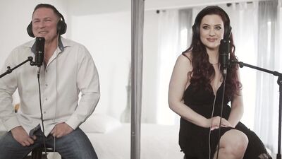 Sexy Redhead Jessica Ryan Gets Her Cheeks Smacked By Mature Guy John Strong
