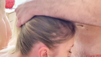 Analized - Russian slut Imanuela gets gangbanged