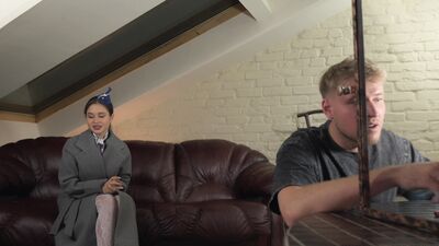 What Do Stewardesses Do After Work?! Comforting Herself With A Stranger Big Cock